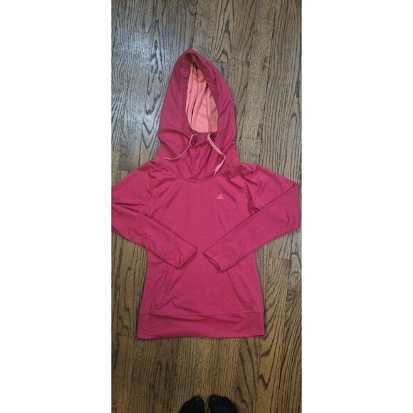 adidas Tops - Adidas Stretch Athletic Pullover Hoodie Women's Size Small